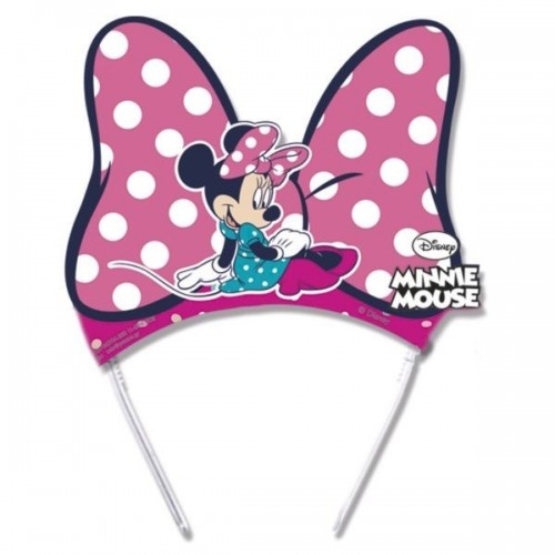 6 DIADEMAS LAZO LUNARES MINNIE