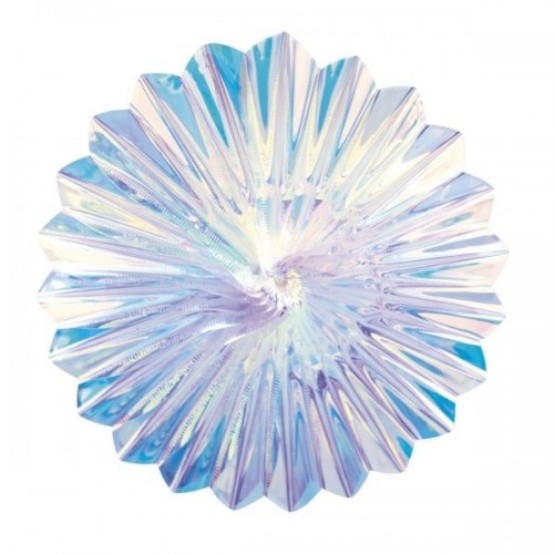 ABANICO PAPEL IRIDISCENTE 20CM
