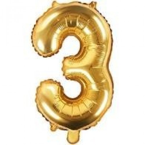 $E GLOBO 16" FOIL PALO FORMA N3 ORO