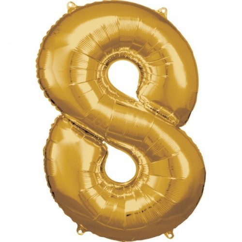   GLOBO 34" FOIL FORMA N8 ORO