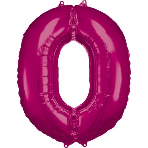   GLOBO 34" FOIL FORMA N0 FUCSIA
