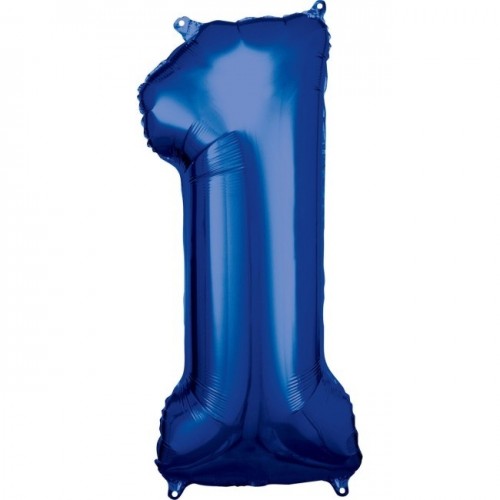   GLOBO 34" FOIL FORMA N1 AZUL