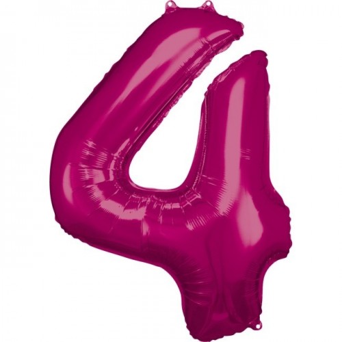   GLOBO 34" FOIL FORMA N4 FUCSIA