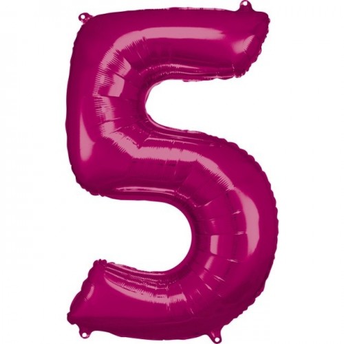   GLOBO 34" FOIL FORMA N5 FUCSIA