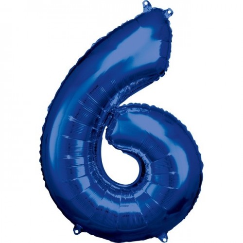   GLOBO 34" FOIL FORMA N6 AZUL