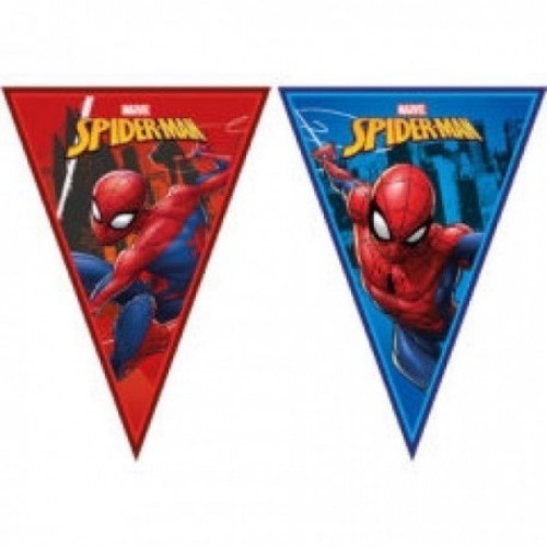 =  BANDERIN TRIANGULO SPIDERMAN 2,3M