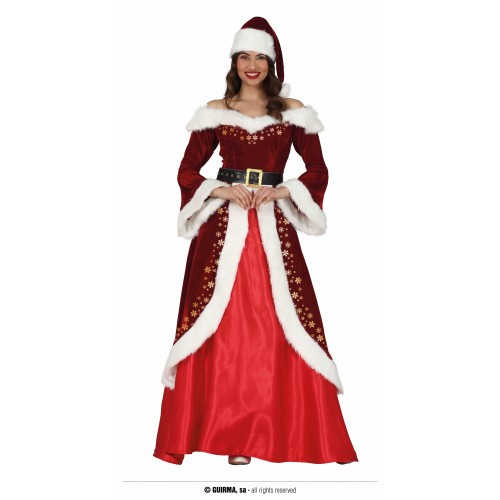  DISFRAZ T-M MAMA NOEL VESTIDO LARGO