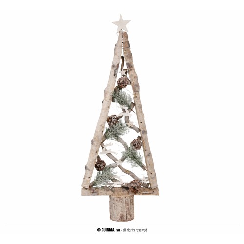 "ARBOL DECORACION MADERA 75CM