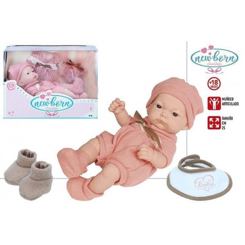 "BEBE NEWBORN 25 CM C/ACC 2/S