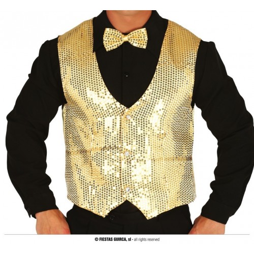   CHALECO LENJUELAS ORO