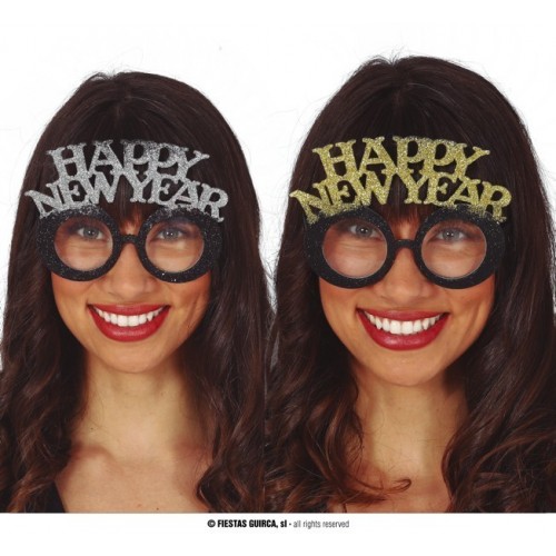GAFAS HAPPY NEW YEAR PLATA-ORO SURT