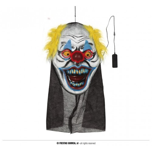 COLGANTE CABEZA DE PAYASO 50X35CM