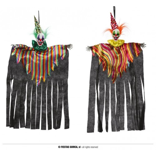 COLGANTE PAYASO NEGROS SURT.75CM