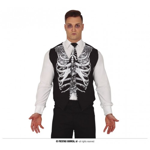 $D CHALECO CORBATA ESQUELETO