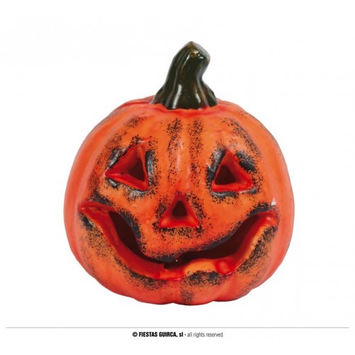 CALABAZA CON LUZ 17CM