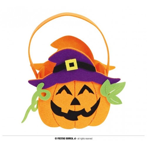 CESTA CALABAZA 17X20CM