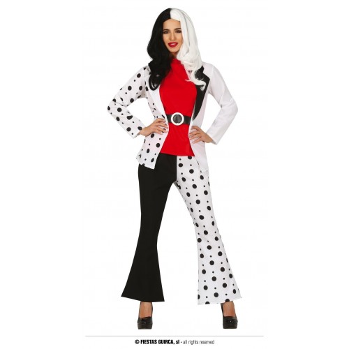 DISFRAZ T-S MUJER DALMATA