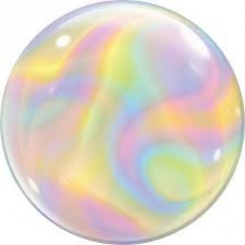 GLOBO 22" BURBUJA REMOLINO IRISDISCENTE