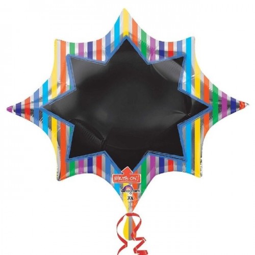 $E GLOBO 35" FOIL PIZARRA-ESTRELLA
