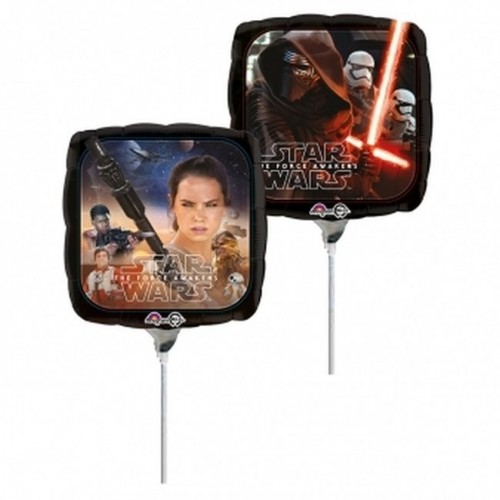 $E GLOBO 9" PALO FOIL STAR WARS THE FORC