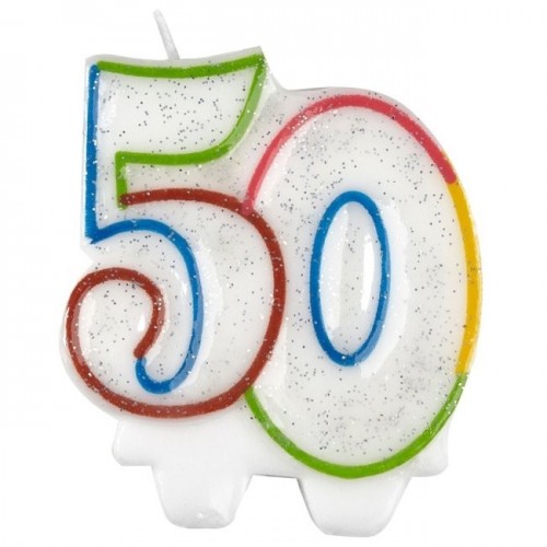 $D VELA FORMA N50 BORDE COLORES 8CM