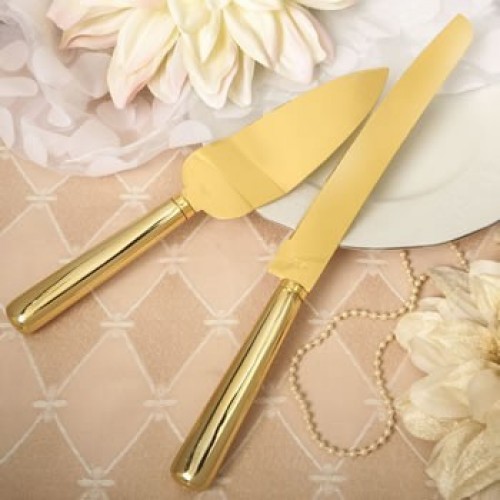     PALA CUCHILLO METAL ORO LISO