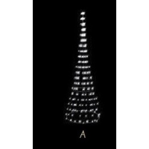 "CONO STRING WHITE FLASHING 150CM