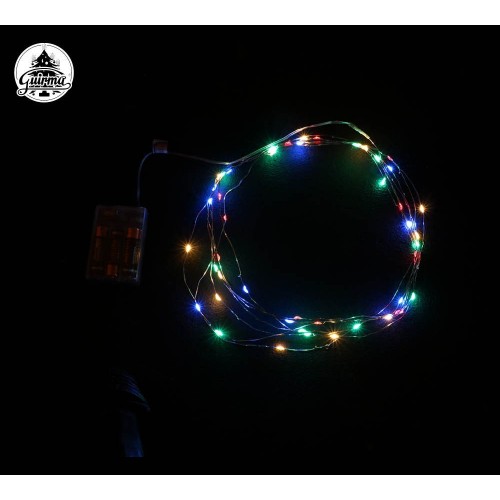 HILO 50 LED MULTICOLOR 5MT DE PILAS
