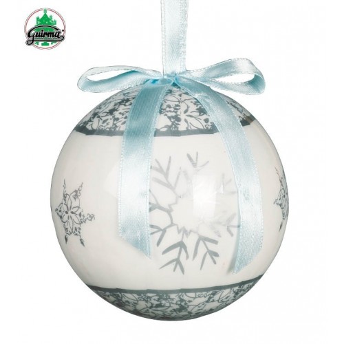 6/U BOLA SIMBOLO NIEVE GRIS 75MM