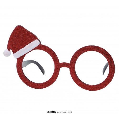 GAFAS GLITTER GORRO PAPA NOEL