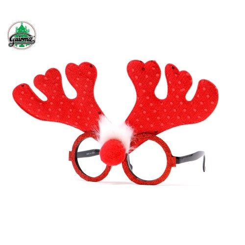 GAFAS GLITTER RENO ROJO