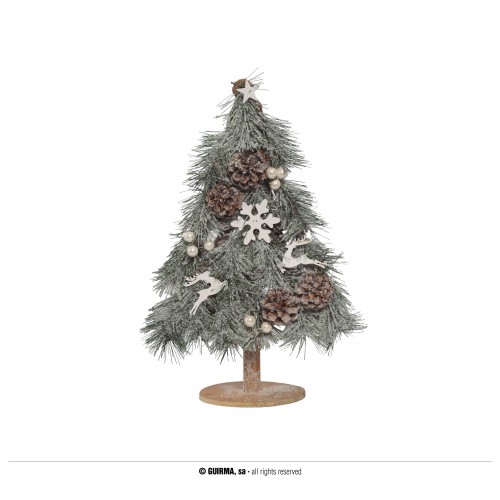 ARBOL DECORADO MADERA 24CM