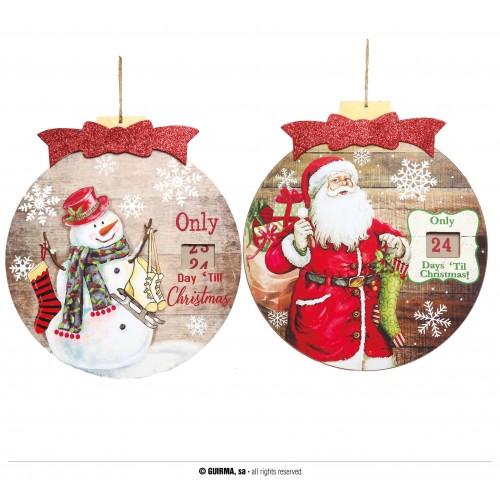 CALENDARIO NAVIDEÑO MADERA MOD SURT 29C