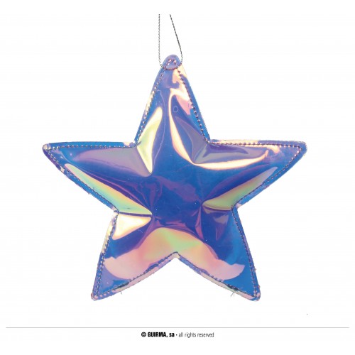 COLGANTE ESTRELLA MALVA 11CM