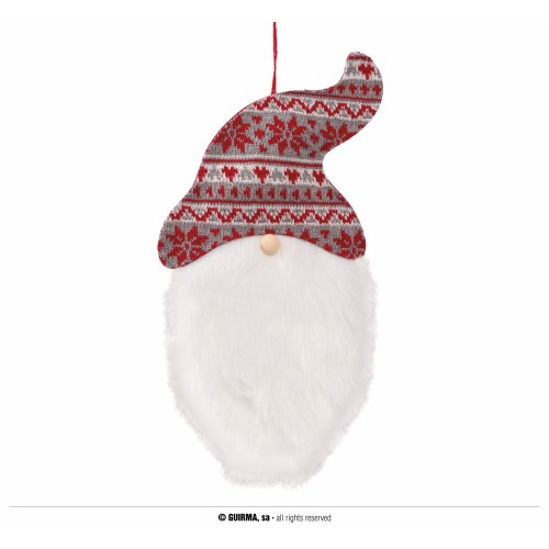 COLGANTE CABEZA NOEL 32CM