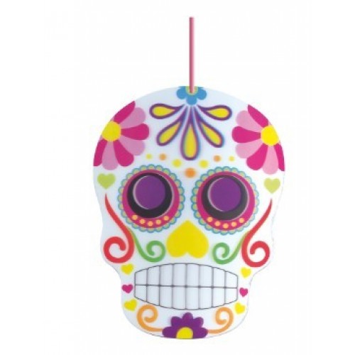 COLGANTE DECORACION SILUETA CALAVERA 3D