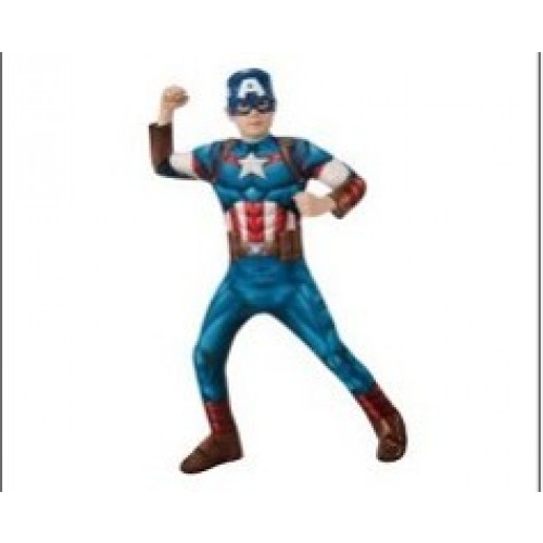 L DISFRAZ 3A4AÑOS CAPITAN AMERICA DELU