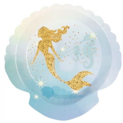   6 PLATOS SIRENAS 18CM