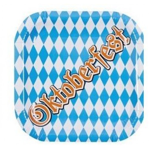   6 PLATOS OKTOBERFEST 25X25CM
