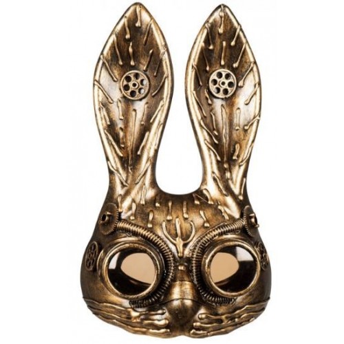 MASCARA CONEJO STEAMPUNK COLOR BRONCE