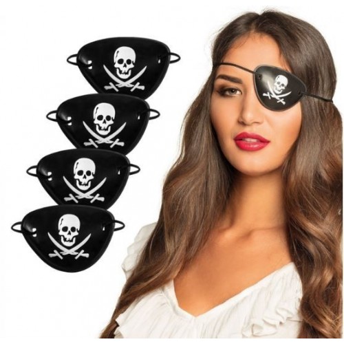 SET 4 PARCHES DE OJO PIRATA