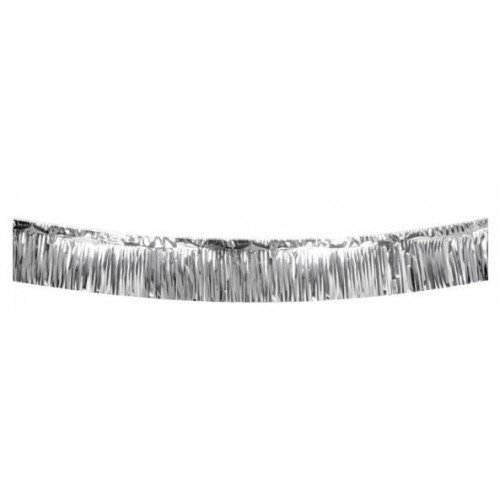 CORTINA FLECOS METAL PLATA 30CMX6MT