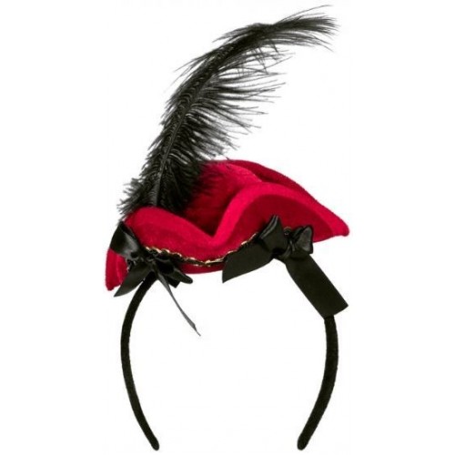 DIADEMA CON MINI GORRO PIRATA