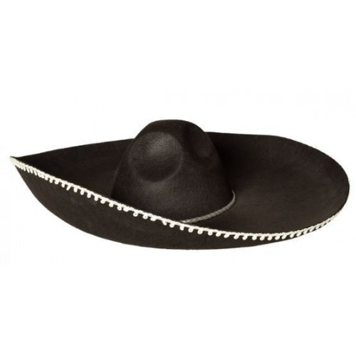 SOMBRERO MEXICANO NEGRO