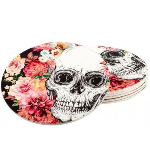   6 PORTA VASOS DIA DE LOS MUERTOS