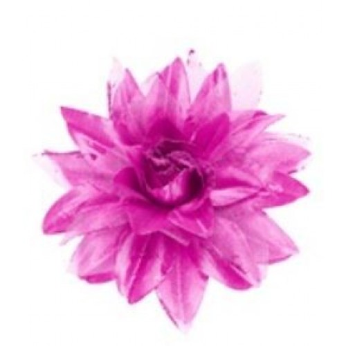 PINZA PELO  FLOR FUCSIA/LILA GLITTER