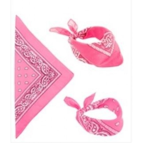 PAÑUELO BANDANA COLOR ROSA