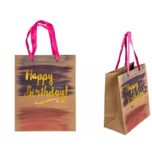 BOLSA REGALO HAPPY BIRTHDAY 20X24CM