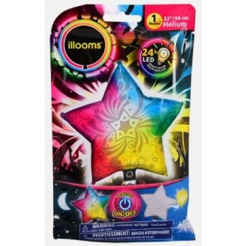 GLOBO 22" FOIL ESTRELLA COLOR