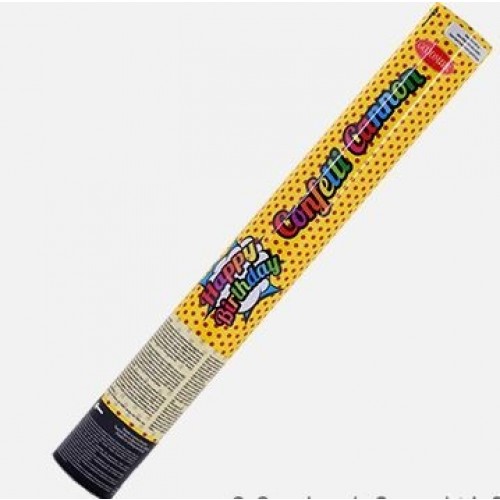 CAÑON CONFETI HAPPY BIRTHDAY 40CM